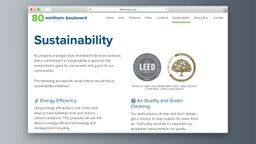Sustainability building certification commercial real estate website