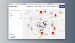 Interactive commercial real estate maps