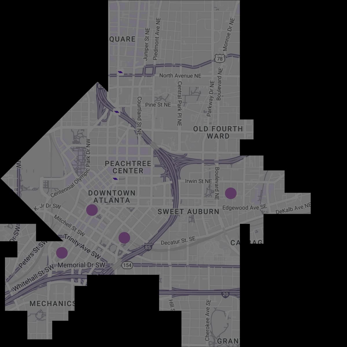 Let customers easily search properties in a map view