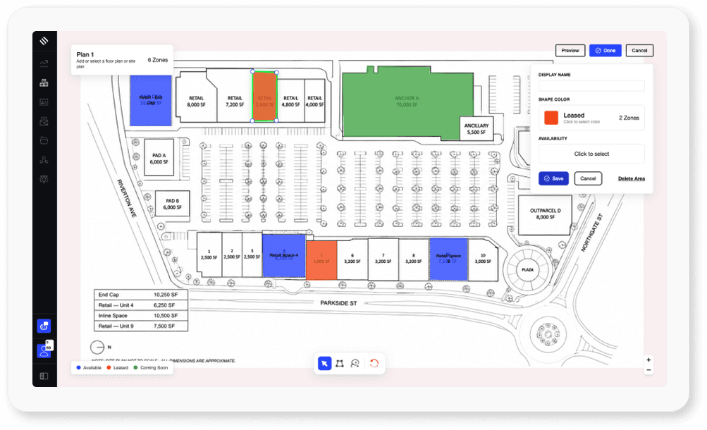 Show availabilities with clarity
